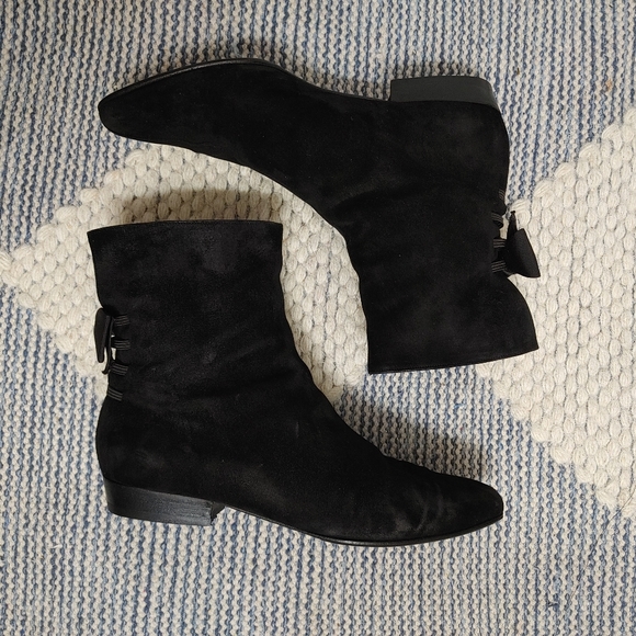 RARE🦄 vintage Versace suede ankle boots 9.5 - Picture 2 of 9